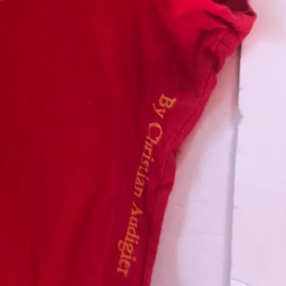 Ed Hardy Vintage Y2K Scull Tattoo Graphic Top T Shirt Fitted Logo Cotton Red L - Picture 7 of 16